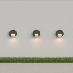 CGC Lighting Cgc Black Round Led Surface Mount Wall Light Down Diffuser Natural White Colour  Weatherproof Polycarbonate Garden Outdoor Lamp - thumbnail 5