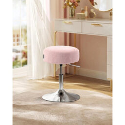 Jelly Pink Pu Adjustable Dressing Stool 360 - thumbnail 5