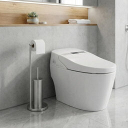 Alivio Freestanding Toilet Paper Holder With Toilet Brush Set (20.5 X 67Cm) - thumbnail 4