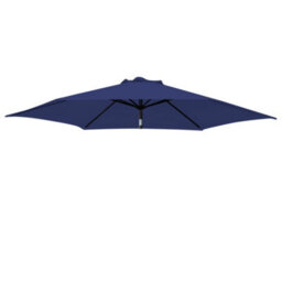 Rinse Bathrooms Blue Replacement Parasol Canopy Replacement Parasol Cover Fabric For Garden Umbrella 2.5M 6 Arm - thumbnail 1