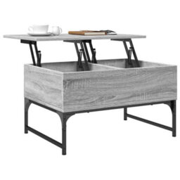 Berkfield Coffee Table Grey Sonoma 70X50X40 Cm Engineered Wood And Metal - thumbnail 4