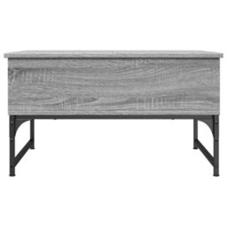 Berkfield Coffee Table Grey Sonoma 70X50X40 Cm Engineered Wood And Metal - thumbnail 5