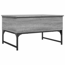 Berkfield Coffee Table Grey Sonoma 70X50X40 Cm Engineered Wood And Metal - thumbnail 7