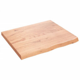 Berkfield Wall Shelf Light Brown 60X50X2 Cm Treated Solid Wood Oak - thumbnail 1