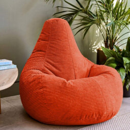 2 Pack Icon Gaming Bean Bag Recliner Jumbo Cord Terracotta - thumbnail 2