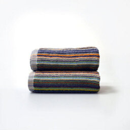 Allure Bath Fashions Recycled Cotton Hand Towels - Striped, Lightweight Remnant Yarn - thumbnail 1