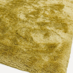 Asiatic Plush Yellow Plain Shaggy Rug-70Cm X 140Cm - thumbnail 3
