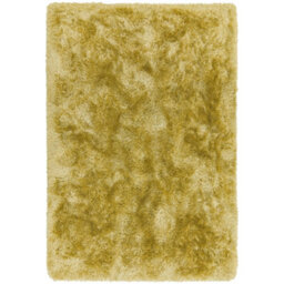 Asiatic Plush Yellow Plain Shaggy Rug-70Cm X 140Cm - thumbnail 1