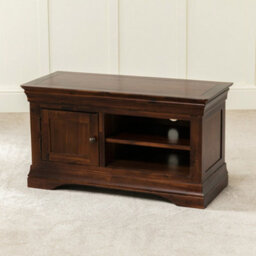 The Furniture Market French Hardwood Mahogany Stained Small Tv Unit Up To 48 Tv Size - thumbnail 4