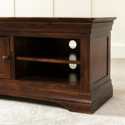 The Furniture Market French Hardwood Mahogany Stained Small Tv Unit Up To 48 Tv Size - thumbnail 5