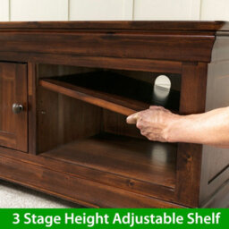The Furniture Market French Hardwood Mahogany Stained Small Tv Unit Up To 48 Tv Size - thumbnail 6