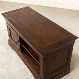 The Furniture Market French Hardwood Mahogany Stained Small Tv Unit Up To 48 Tv Size - thumbnail 7
