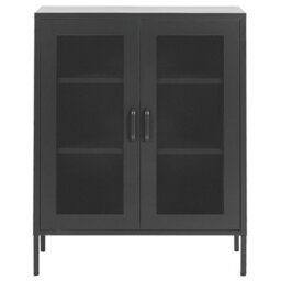 Beliani  Cabinet Wakatipu Metal Black - thumbnail 4