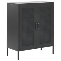 Beliani  Cabinet Wakatipu Metal Black - thumbnail 1