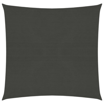 Berkfield Sunshade Sail 160 G/m2 Anthracite 3X3 M Hdpe - image 1