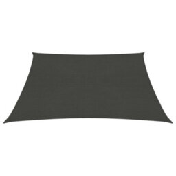 Berkfield Sunshade Sail 160 G/m2 Anthracite 3X3 M Hdpe - thumbnail 2