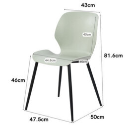 Core Products Aspen White 120Cm Rectangular Table And 4 Carnaby Sage Green Moulded Plastic Chairs - thumbnail 4