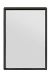 Mirroroutlet The Naturali Solid Black Oak Rounded Corner Wall Mirror 100Cm X 70Cm - thumbnail 2