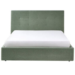 Beliani Ottoman Bed Lorient Boucle Green 160 X 200 Cm (Eu King Size) - thumbnail 7