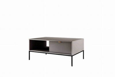 Arte Elegant Nova Coffee Table H460mm W1040mm D680mm In Grey Matt - Modern Centrepiece For Your Living Room - image 1