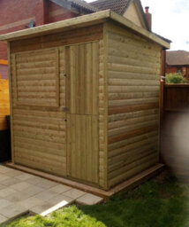Churnet Valley Garden Furniture Ltd 2.4M X 1.8M Pent Bar - Timber - L210 X W270 X H220 Cm - Minimal Assembly Required - thumbnail 4