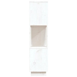 Berkfield Book Cabinet/room Divider White 80X25X101 Cm Solid Wood Pine - thumbnail 6