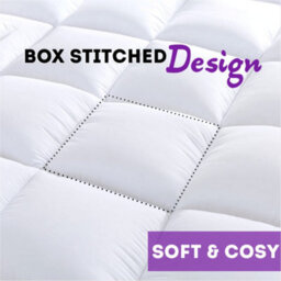 ARLinens Microfiber Mattress Topper 10Cm Mattress Protector Cover Elastic Corner Straps 4 Inch Deep Mattress Toppers - thumbnail 8