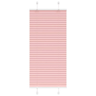 Berkfield Pleated Blind Pink 60X150 Cm Fabric Width 59.4 Cm Polyester - image 1