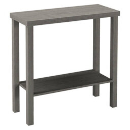 Urbn-Living Urbnliving 75Cm Height 2-Tier Wooden Narrow Console Side Cedar Grey Table Entryway Hallway Furniture Home Office Unit - thumbnail 3