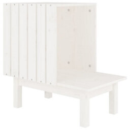 Vidaxl Cat House White 60X36X60 Cm Solid Wood Pine - thumbnail 2
