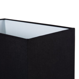 Beliani Table Lamp Silver Helix Tube With Black Rectangular Shade 62 Cm Modern Living Room - thumbnail 5