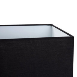 Beliani Table Lamp Silver Helix Tube With Black Rectangular Shade 62 Cm Modern Living Room - thumbnail 4