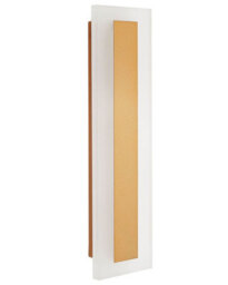 Beliani Outdoor Led Wall Light Gold 30Cm, Steel Body With Acrylic Diffuser - thumbnail 3