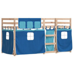 Berkfield Bunk Bed Without Mattress Blue 90X190 Cm Single Solid Wood Pine - thumbnail 3