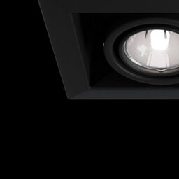 Luminosa Lighting Luminosa Metal Modern Recessed Twin Square Downlight Black, 2 Light, Gu10 - thumbnail 5