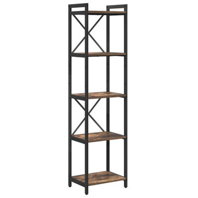 Berkfield Modern Bookcase Smoked Oak 40 X 30 X 153 Cm Engineered Wood
