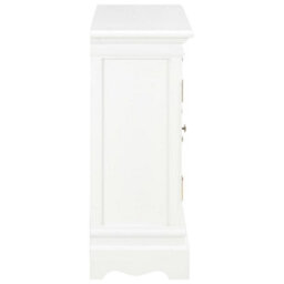 Berkfield Classic Sideboard White 70X28X70 Cm Solid Pine Wood - thumbnail 4
