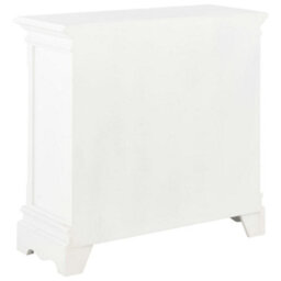 Berkfield Classic Sideboard White 70X28X70 Cm Solid Pine Wood - thumbnail 5