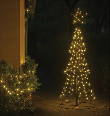 My Smart Buy Pre Lit 3D Christmas Tree 1.5M With 310 Warm White Leds, 8 Light Modes, Star Top & Timer Function - image 1