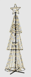 My Smart Buy Pre Lit 3D Christmas Tree 1.5M With 310 Warm White Leds, 8 Light Modes, Star Top & Timer Function - thumbnail 3