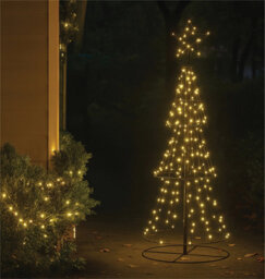 My Smart Buy Pre Lit 3D Christmas Tree 1.5M With 310 Warm White Leds, 8 Light Modes, Star Top & Timer Function - thumbnail 1