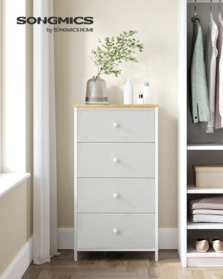 Songmics Fabric Dresser For Bedroom, With 4 Drawers, Metal Frame, Chest Of Drawers - image 1