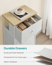 Songmics Fabric Dresser For Bedroom, With 4 Drawers, Metal Frame, Chest Of Drawers - thumbnail 6