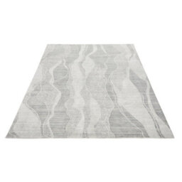 White Grey Abstract Wool Luxurious Modern Easy To Clean Abstract Dining Room Bedroom And Living Room Rug -366Cm X 457Cm - thumbnail 5