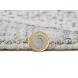 White Grey Abstract Wool Luxurious Modern Easy To Clean Abstract Dining Room Bedroom And Living Room Rug -366Cm X 457Cm - thumbnail 4