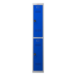 Phoenix Safe Company Phoenix Pl Series Pl1230Gbc 1 Column 2 Door Personal Locker Grey Body/blue Doors With Combination Locks - thumbnail 3