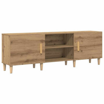 Berkfield Modern Tv Stand In Artisan Oak - 150X30X50 Cm - Made Of Engineered Wood