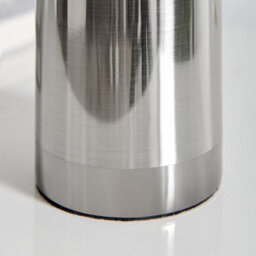 Furniturebox Uk Hattie Industrial Smoked Glass And Silver Table Desk Lamp - thumbnail 4