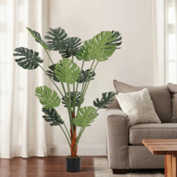 Darphe 150 Cm Artificial Tropical Monstera Plant In A Pot (Fake Plant) - thumbnail 1