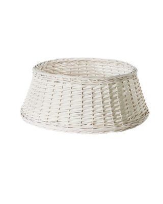 Werchristmas 70 Cm Off-White Wicker Rattan Christmas Tree Collar - image 1